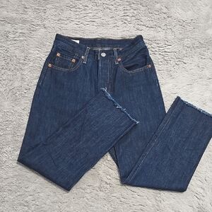 Levi's classic 501 dark wash denim jeans - size 24